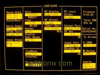 E8285A
              configure screen